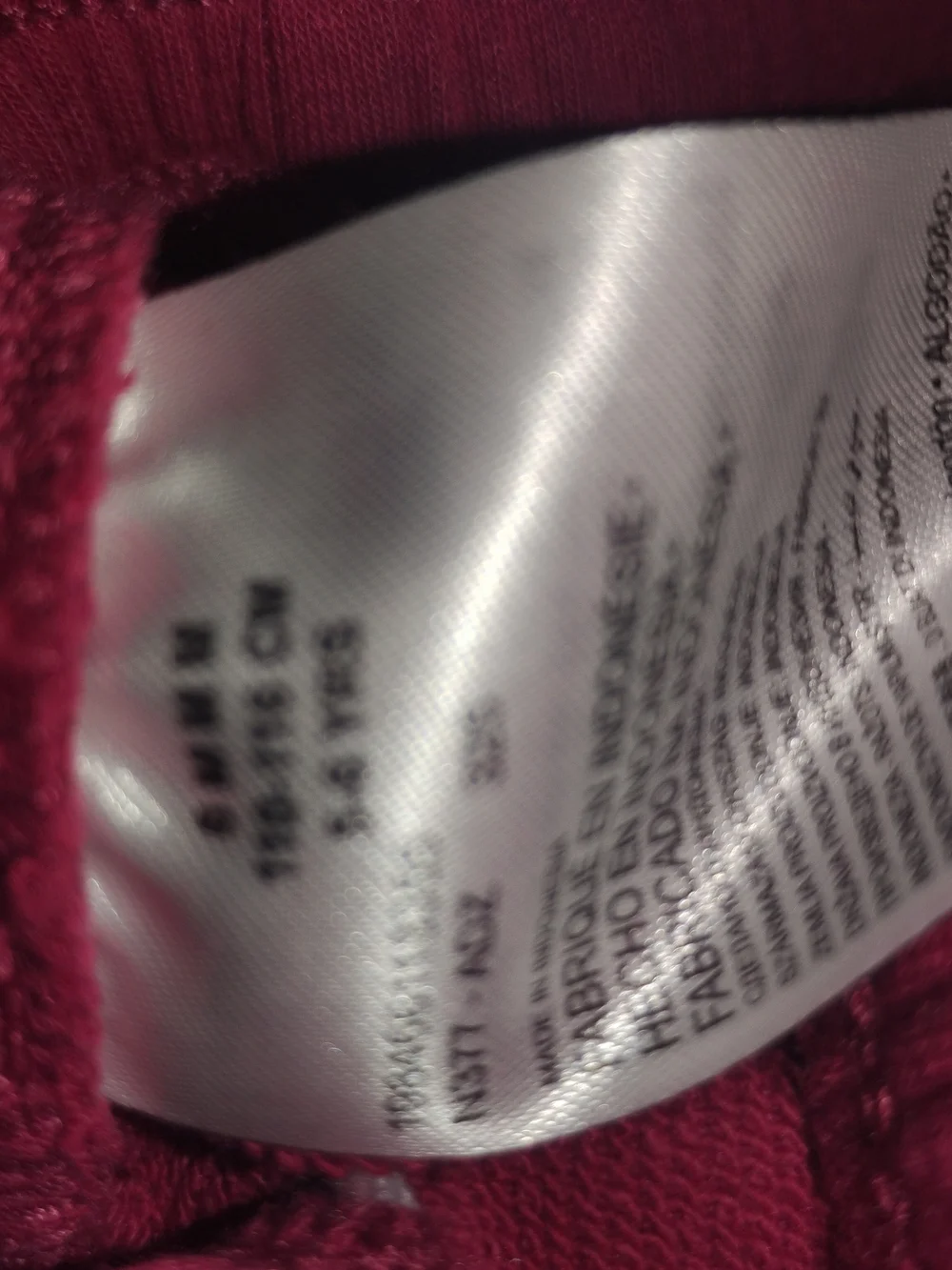 Nike Lightweight Burgundy/Pink Kids Crewneck Sweatshirt and Joggers Set - Picture 6 of 7